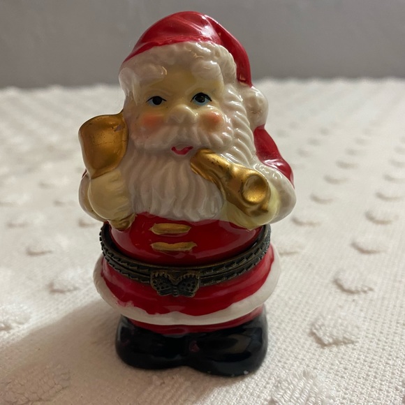 Santa Claus porcelain trinket box - Picture 7 of 7